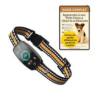 Collier Anti aboiement Chien | Quietech avec système Vibration puissante et innofensive Parfait pour l'éducation et Dressage de Votre Chien (7 à 45KG) Bouledogue,Jack Russel