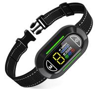 Collier Anti Aboiement Chien, Rechargeable Collier Chien avec 4 Modes Son/Vibration/Choc Electrique, Réglable 5 Niveaux de Sensibilité, Étanche IP67 pour Gros Petit Chien - Noir