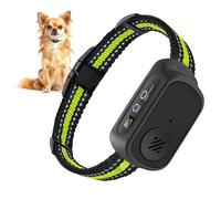 Collier Anti-aboiement, Collier Anti-aboiement Automatique avec 5 sensibilités réglables, 3 Modes réglables bip et Vibration, étanche IP67, pour Chiens de Grande et Moyenne Taille (Vert)