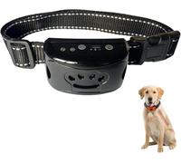 Collier Anti Aboiement Collier pour Chien, Rechargeable Étanche avec Identification Intelligente et Verrouillage Automatique, Avertissement par Vibration pour Petit, Moyen et Grand Chien (Noir)