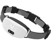 Collier anti-aboiement pour chien avec choc électrique, vibration, son et LED pour chiens de petite et grande taille, collier d'entraînement anti-aboiement, accessoires pour chien white