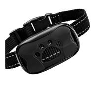 Collier Anti-Aboiement pour Chien - sans Douleur ni Choc Électrique, 7 Niveaux Sensibilité, Vibration + Son, Taille Réglable,Rechargeable (Black)