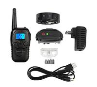 Collier Anti-Aboiement pour Chiens, 300 Mètres Collier Electrique pour Chien Rechargeable Étanche avec Telecommande et Modes Son, Vibration et Choc pour Moyen/Gros Chat Chien Collier Dressage Chien