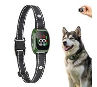 Collier Anti-aboiement pour Chiens, étanche IP67, 7 Niveaux de sensibilité, Sangle en Nylon réfléchissante, réduit Les aboiements excessifs (Noir)