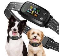 Collier Anti-aboiement PUGTOW Collier pour Chien à la Citronnelle sans Choc, Dispositif Rechargeable Anti-aboiement - Collier de Dressage pour Chiens avec 5 Modes (Vibration/Son/Spray) pour S/M/L