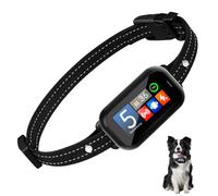 Collier Anti Aboiement Rechargeable pour Chien - Détection Intelligente des Aboiements 5 Modes avec Vibration/Choc Électrique/Son 5 Sensibilité Réglables, Étanche IP67 pour Petit Moyen Grand Chiens