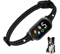 Collier Anti Aboiement Rechargeable pour Chien - Détection Intelligente des Aboiements 5 Modes avec Vibration/Choc Électrique/Son 5 Sensibilité Réglables, Étanche IP67 pour Petit Moyen Grand