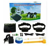 Collier anti-fugue pour chien - - Clôture électrique - 300 mètres de fil - 2 colliers étanches - Réglable ENEVAOCT