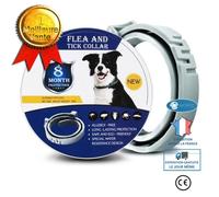 Collier anti-insectes pour chat et chien Collier anti-moustique anti-peste Collier anti-parasitaire réglable
