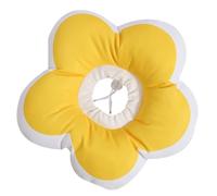 Collier Anti-léchage Étanche de Fleur pour Chaton Jaune | Rembourrage Coton PP Doux, Surface Imperméable, Protection Anti-griffures Confortable Pendant Visites Vétérinaires
