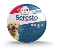 Collier anti-puces et anti-tiques SERESTO pour chien 70 cm +8 kg, sans odeur Gris G