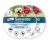 Collier anti-puces et anti-tiques Seresto pour grands chiens, recommandé par les vététaires - pour chiens de plus de 8 kg | Lot de 2