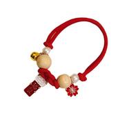 Collier Anti-Puces pour Chats et Chiens, Collier Efficace de Contrôle du Bois de Camphre Contre Les Poux de Puces, Protection Sûre et Pratique pour Animaux de Compagnie (Rouge S)
