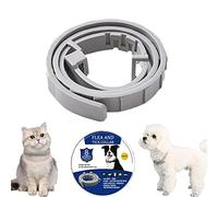 Collier Anti Puces pour Chien, Collier Anti Tique Chien/Chat, Vermifuge Chien Chat Continuer Protection Pendant 8 Mois,Formule Naturelle et Imperméable et Réglable pour Collier Chien