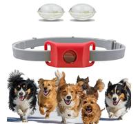 Collier Anti Puces pour Chien, ImperméAble Et LéGer, Doté d'une Sangle RéGlable, Convient à La Marche Et Au Jardinage, pour Les Chiens De Petite, Moyenne Et Grande Taille (Rouge,1pcs)