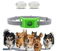 Collier Anti Puces pour Chien, ImperméAble Et LéGer, Doté d'une Sangle RéGlable, Convient à La Marche Et Au Jardinage, pour Les Chiens De Petite, Moyenne Et Grande Taille (Vert,1pcs)