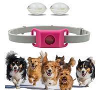 Collier Anti Puces pour Chien, ImperméAble Et LéGer, Doté d'une Sangle RéGlable, Convient à La Marche Et Au Jardinage, pour Les Chiens De Petite, Moyenne Et Grande Taille (Rose,1pcs)