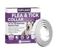 Collier Anti Puces pour Chien, Réglable Et Étanche Collier Antiparasitaire Chien 12 Mois, Naturel Imperméable Élimine Puces, Tiques, Poux (1 pièce)