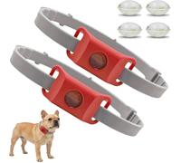 Collier antiparasitaire naturel pour chiens - Virex® - Ingrédients 100% naturels - Protection durable - rouge