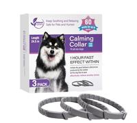 Collier apaisant à phéromones pour chien - Colliers de relaxation, dure 60 jours, collier apaisant pour chiens de petite, grande et moyenne race, mauvais comportement, phéromones calmes