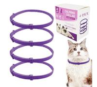 Collier Apaisant Pour Chat : Collier Calme Aux Phéromones Imperméable Pour Soulager Le Stress, L'anxiété Et L'agressivité Chez Les Chats | Longue Durée De 60 Jours, S'adapte À Presque Les Chiens