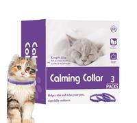 Collier Apaisant pour Chats | Ajustable Et,Soin Apaisant pour Chats - pour Maison Déménagement Extérieur Voyage Visite Vétérinaire Pension Bruits Forts Étrangers Dressage