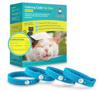 Collier apaisant pour chats - Collier pour chat infusé de phéromones synthétiques - Collier diffuseur de phéromones pour chat pour soulager l'anxiété, les voyages, garder le chat silencieux - 4
