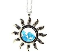 Collier Apatite bleu neon brut