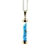 Collier Apatite bleu neon brut