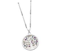 Collier Arbre De Vie En Argent Lotus Lp1889-1/1 Zircone Argent 925 Jlp1889-1-1