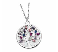 Collier Arbre De Vie Lotus Silver Lp1891-1/1 Zircone Argent 925 Jlp1891-1-1