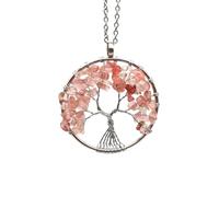Collier Arbre De Vie, Pendentif En Cristaux, Pierres Précieuses Naturelles Tombées, Colliers Faits Main, Cristal De Guérison Des 7 Chakras, Cadeaux Pour Femmes Hommes, Meilleur Ami, Cristal Past