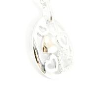 Collier Argent ""Hymne à l'Amour"" bicolore