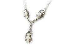 Collier Argent LES TRESORS DE LILY - Déesse Opale - Femme - Blanc