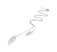 Collier Argent - LES TRESORS DE LILY - Les Ailes d'Ange - Oxyde de zirconium - Femme - Longueur 40 cm