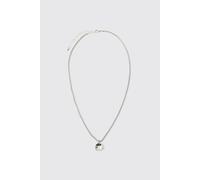 Collier argenté à pendentif chaîne homme - ONE SIZE, argent