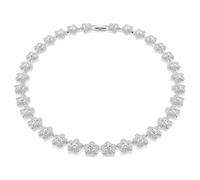 Collier Ariana Grande x Swarovski, Taille ronde, Fleur, Blanc, Métal rhodié OS