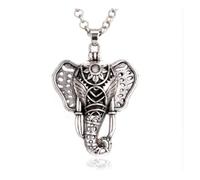 Collier Aromathérapie avec pendentif tête d'éléphant Diffuseur de parfum