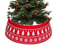Collier Artificiel pour Sapin de Noël | Cercle Ajustable pour Jupe d'arbre De Noël Tressé,Accessoires Décoratifs Rustiques Style Ferme pour Fêtes en Intérieur, Extérieur, Restaurant, Hôtel,