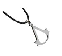 Collier Assassin's Creed en acier inoxydable plaque -mode fantaisie