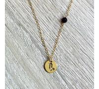 Collier astrée capricorne grenat rouge