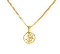 Collier Astrologique Tendance Pendentif Forme Coquillage Pièce De Monnaie Pour Homme Femme Collier Pendentif Clavicule 12 Constellations Cadeau Pour Petite Amie Ou Petit Ami Signe Zodiaque Vierge