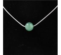 Collier avec 1 perle d'aventurine 8 mm