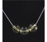 Collier avec 3 perles de citrine 8 mm