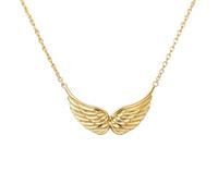 Collier avec ailes d'ange pour femme, collier vintage délicat avec pendentif double aile, bijou élégant et délicat pour un usage quotidien, un rendez-vous galant, une fête, cadeau idéal pour maman