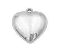 Collier avec breloque en forme de cœur en argent avec trou pour la fabrication de bijoux pour la Saint-Valentin