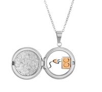 Collier avec câble de charge et prise de courant pour accrocher des photos, bijoux, cadeau d'anniversaire