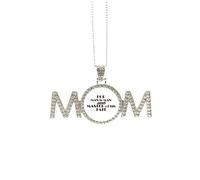 Collier avec citation « For Man Is Man And Master Of His Fate » - Cadeau de fête des mères pour maman, grand-mère, M