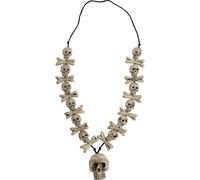 "Collier Avec Des Têtes De Mort Et Des Os Croisés"
