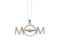 Collier avec emblème national du Royaume-Uni - Cadeau de fête des mères pour maman, grand-mère, M